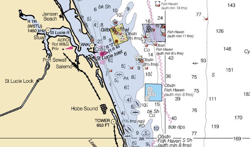 MCAC Artificial Reef Fund - REEF MAP